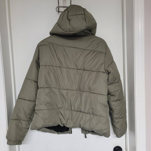 Kids Green Swiss Tech full zip puffer coat - Picture 2 of 3